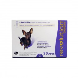 Revolution Parasiticide for Dog 3 Doses <2.5kg