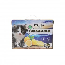 Sumo Cat Litter Flushable Clay Lemon 6kg