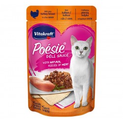 Vitakraft Cat Food Poesie DeliSauce Turkey 85g