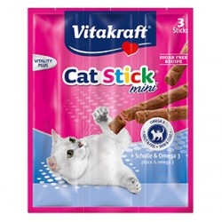 Vitakraft Cat Treat Stick Mini Plaice with Omega 3
