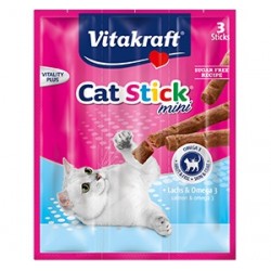 Vitakraft Cat Treat Stick Mini Salmon with Omega 3