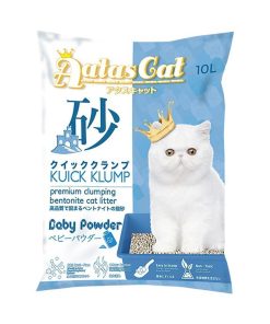 Aatas Cat Bentonite Cat Litter Kuick Klump Baby Powder 10L