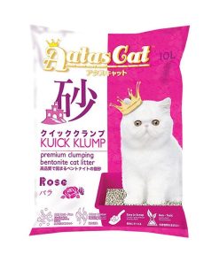 Aatas Cat Bentonite Cat Litter Kuick Klump Rose 10L