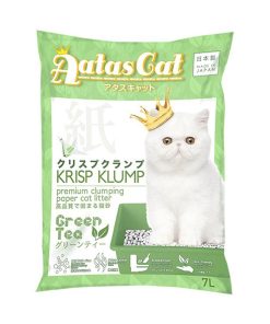 Aatas Cat Paper Cat Litter Krisp Klump Green Tea 7L