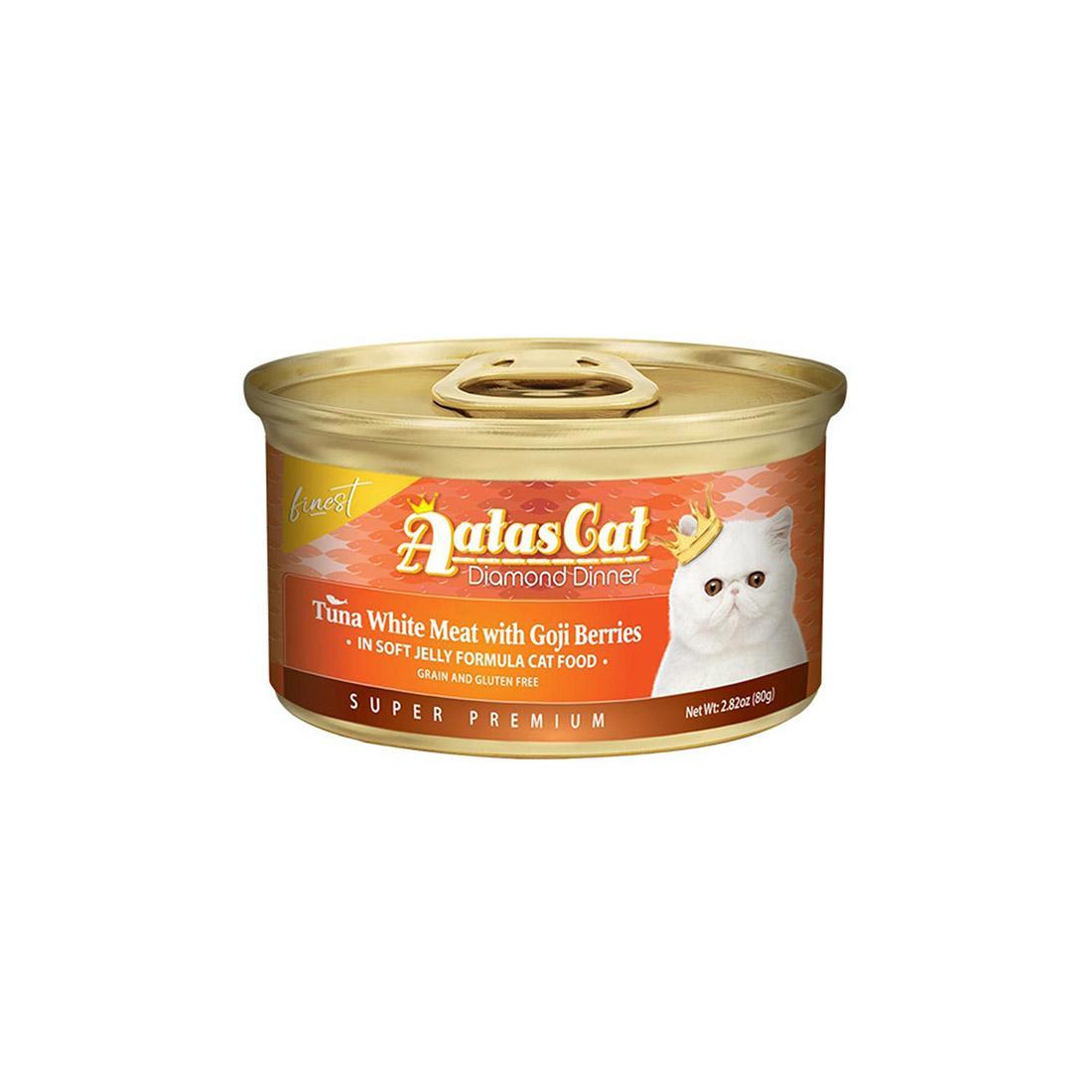 Aatas Cat Wet Food Jelly Finest Diamond Dinner Tuna with Goji Berries 80g Aatas Cat Wet Food Jelly Finest Diamond Dinner Tuna with Goji Berries 80g