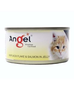 Angel Cat Canned Food Skipjack and Salmon in Jelly 80g