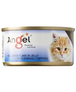 Angel Cat Canned Food Yellowfin with Shirasu in Jelly 80g