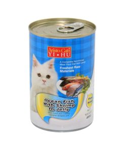 Aristo Cat Canned Food Ocean Fish with Shrimp in Jelly 400g