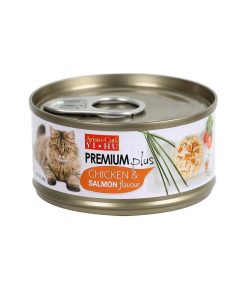 Aristo Cat Canned Food Plus Chicken and Salmon 80g