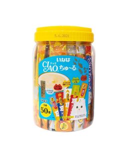 CIAO Cat Treat Churu Seafood Mix Festive Pack 14gr x 50