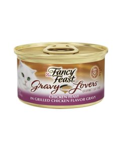 Fancy Feast Cat Canned Food Gravy Lovers Grilled Chicken in Gravy 85g