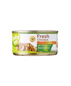 Jolly Cat Canned Food Fresh Minced Chicken and Shredded Tuna in Gravy 80g
