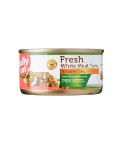Jolly Cat Canned Food Premium White Meat Tuna and Crab in Gravy 80g