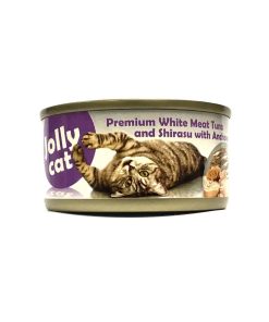 Jolly Cat Canned Food Premium White Meat Tuna and Shirasu with Anchovy 80g