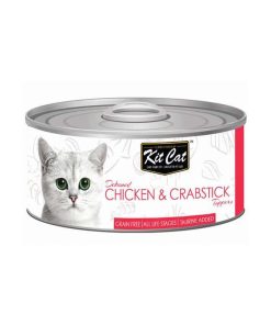 Kit Cat Canned Food Chicken and Crabstick 80g