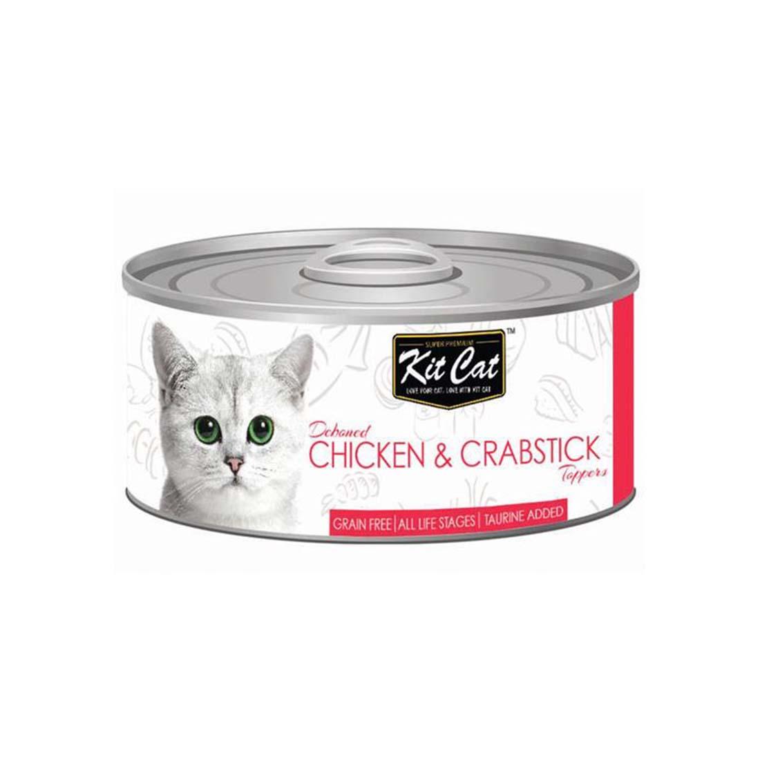 Kit Cat Canned Food Chicken and Crabstick 80g Kit Cat Canned Food Chicken and Crabstick 80g