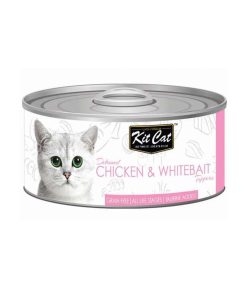 Kit Cat Canned Food Chicken and Whitebait 80g