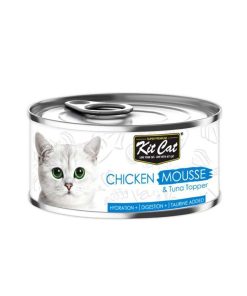 Kit Cat Food Mousse with Chicken with Tuna Topper 80g