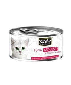 Kit Cat Food Mousse with Tuna with Chicken Topper 80g