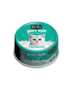 Kit Cat Wet Food Goat Milk Boneless Chicken and Shrimp 70g