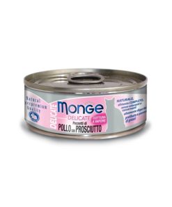 Monge Delicate Cat Canned Food Chicken with Ham 80g