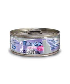 Monge Delicate Cat Canned Food Chicken with Omellete Whitebait 80g