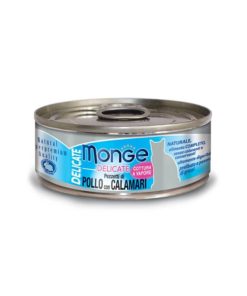 Monge Delicate Cat Canned Food Chicken with Squid 80g