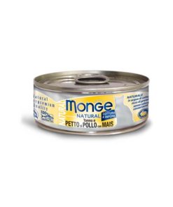 Monge Natural Cat Canned Food Tuna and Chicken with Corn 80g
