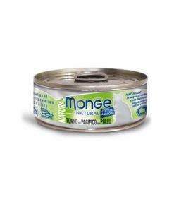 Monge Natural Cat Canned Food Yellofin Tuna with Chicken 80g