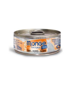 Monge Natural Cat Canned Food Yellofin Tuna with Salmon 80g