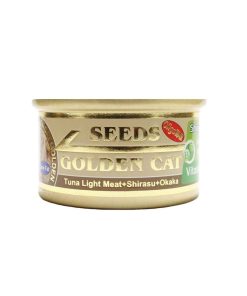 Seeds Golden Cat Canned Food Tuna Light Meat, Shirasu and Okaka 80g