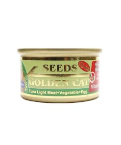 Seeds Golden Cat Canned Food Tuna Light Meat, Vegetables and Egg 80g