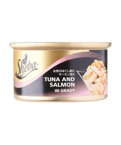 Sheba Cat Food Flake Tuna and Salmon in Gravy 85g