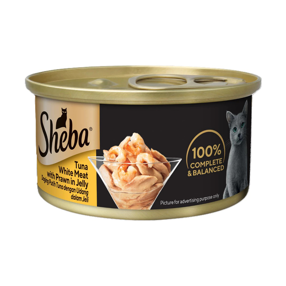Sheba Tuna White Meat with Prawn in Jelly 85g