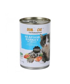 Sumo Cat Canned Food Seafood Basket in Jelly 400g
