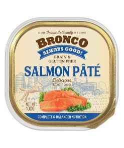 Bronco-Dog-Tray-Food-Salmon-Pate-100g