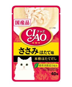 CIAO Cat Treat Creamy Soup Pouch Chicken Fillet Scallop 40gr