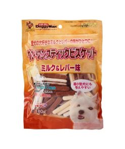 Doggyman Dof Treat Milk and Chicken Liver Biscuit Stick 180g
