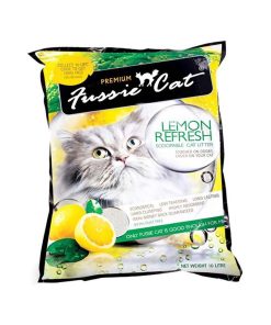 Fussie Cat Litter Lemon Scoopable 10L