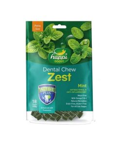 Happi Doggy Dental Chew Petite Mint 2