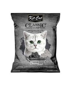 Kit Cat Classic Clump Cat Litter Charcoal 10L