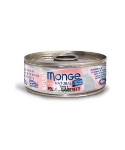 Monge Natural Cat Canned Food Tuna and Chicken with Shrimp 80g