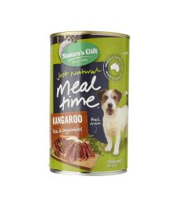 Nature's Gift Dog Canned Food Kangaroo, Rice and Vegetables 700g