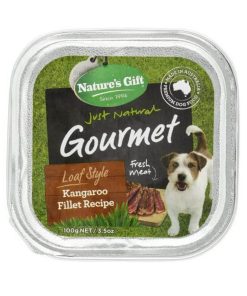 Nature's Gift Dog Tray Food Kangaroo Fillet Recipe 100g