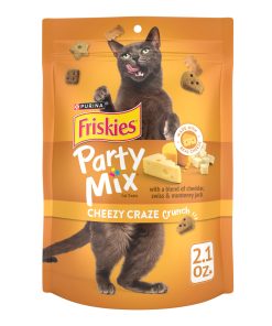 Purina Friskies Cat Treat Party Mix Cheezy Craze Crunch 60g