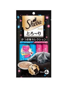 Sheba Cat Treat Melty Katsuo and Salmon Flavour 12g (4pcs)