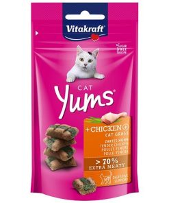 Vitakraft Cat Treat Cat Yums Chicken and Cat Grass 40g