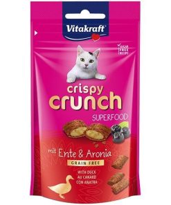 Vitakraft Cat Treat Crispy Crunch Duck and Aronia 60g
