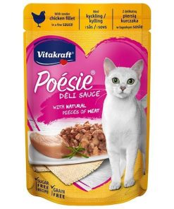 Vitakraft Cat Treat Poesie DeliSauce Chicken 85g