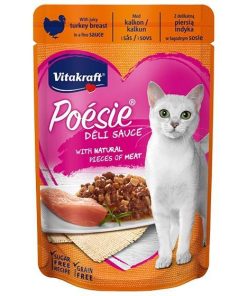 Vitakraft Cat Treat Poesie DeliSauce Turkey 85g